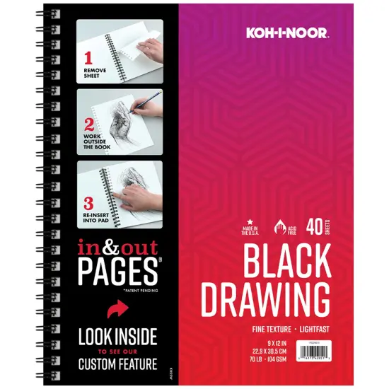 Koh-I-Noor&reg; Artist Black Drawing Paper {1}