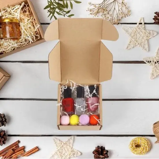 50Pack Corrugated Shipping Boxes Kraft Paper {3}