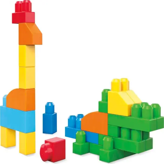 Fisher-Price Toddler Block Toys, Deluxe Building Bag with 150 Pieces and Storage Bag, Gift Ideas for Kids Age 1+ Years (Amazon Exclusive) {6}