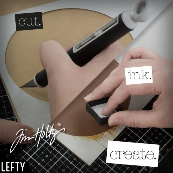 Tim Holtz Travel Glass Media Mat 10.25"X15.5"-Left-Handed {5}