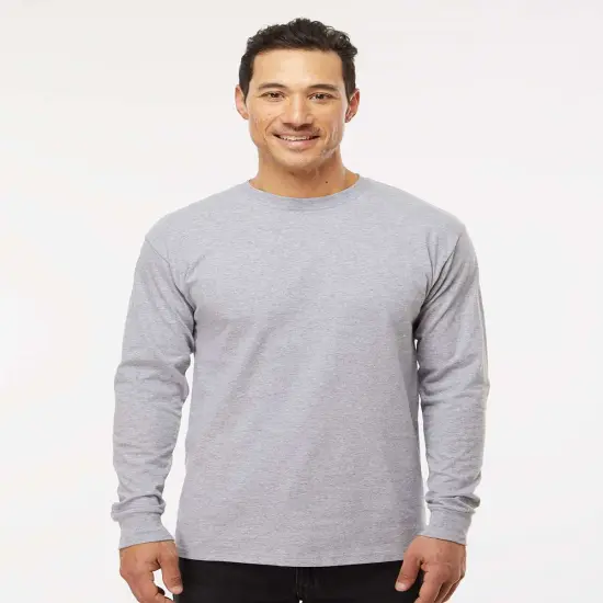 Premium Long Sleeve Crewneck Tee Black {6}