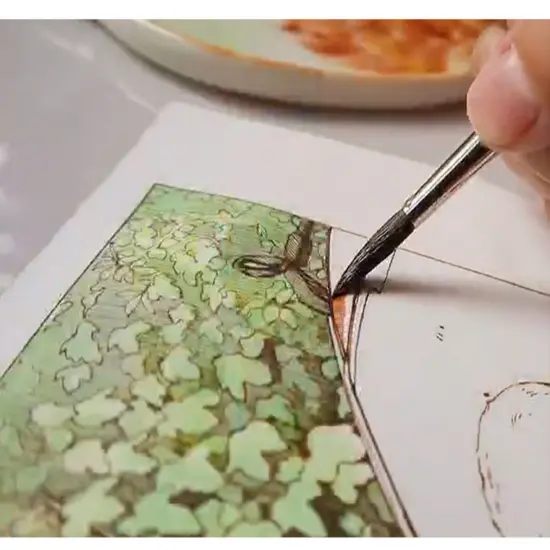 ZY TANG V18 Natural Squirrel Hair Brush {4}