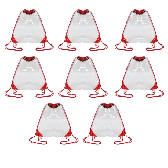 Ultimate Stylish Clear Drawstring Pack | PVC material Fashionable Transparent Travel Backpack | RAHEEV&reg; {6}