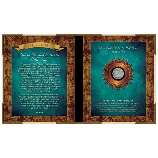 Silver Seated Liberty Half Dime {1}