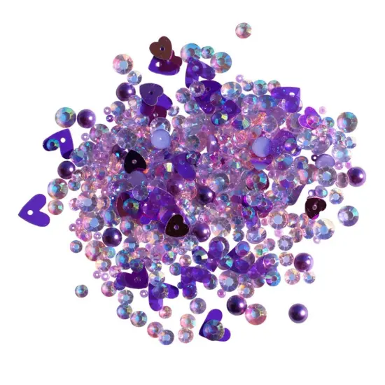 Buttons Galore Sparkletz DIY Craft Embellishments 30 Grams - 3 Packs Vintage Valentine {1}