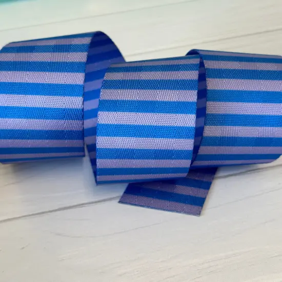 Blueberry tonal Stripe 1.5&rdquo; Seatbelt Webbing {1}