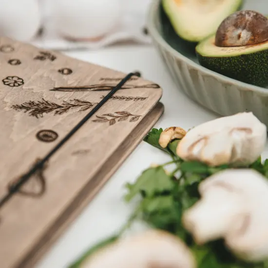 Wooden Blank Recipe Book Binder, Cooking Gift for Woman, Personalzied Recipe Book {3}