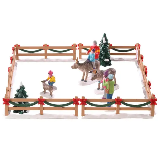 Lemax&copy; Vail Village Accessory&trade;: Reindeer Petting Zoo {3}