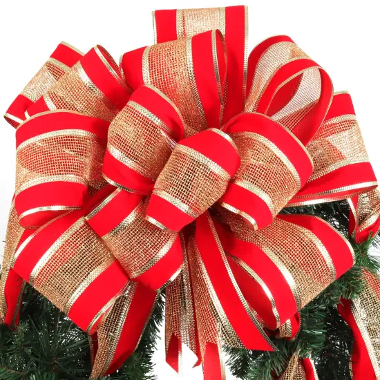 20" Evergreen Wreath - Lifelike Greenery with Christmas Bow, Perfect for Front Door, Wall & Mantel D&eacute;cor - Holiday & Winter Accent - 2024 Christmas Collection, Floral Home by Artificial Flowers {2}