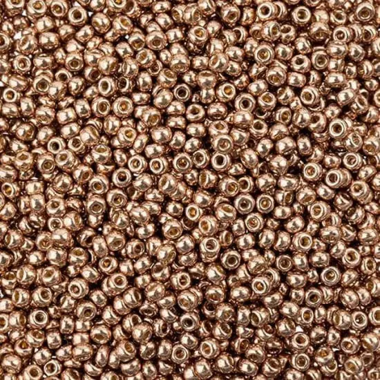 Miyuki 11/0 Galvanized Duracoat Round Seed Beads, 22g Antique Gold #5104 {1}