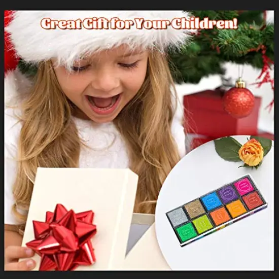 20 Colors Washable Finger Craft Ink Pad for Kids Stamping, 1.57X1.57'' {4}