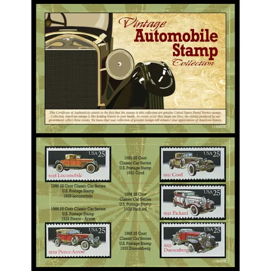 Vintage Automobile Stamp Collection {1}