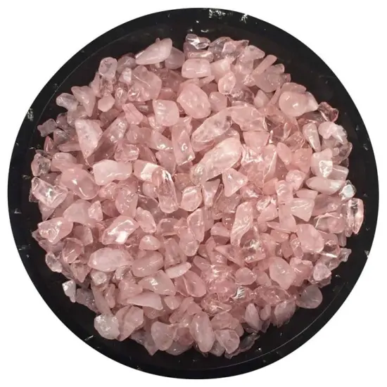 Rose Quartz Tiny Crystal Chips &ndash; Size 0 {1}