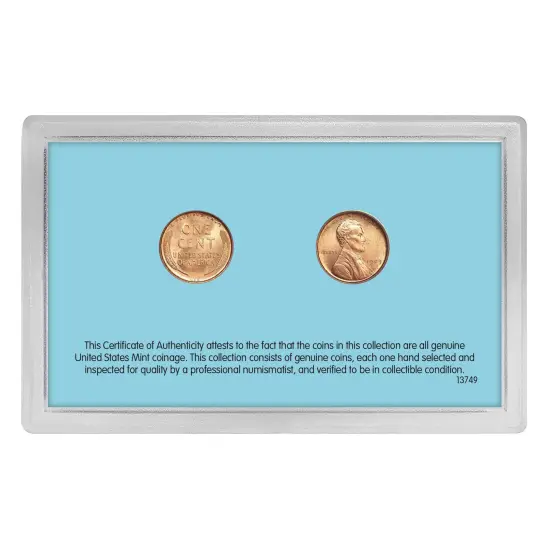 1909 and 1909 VDB &ldquo;First-Year of Issue" Lincoln Wheat-Ear Pennies {2}