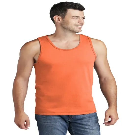 Port & Company&reg; Core Cotton Tank Top - PC54TT Neon orange {1}