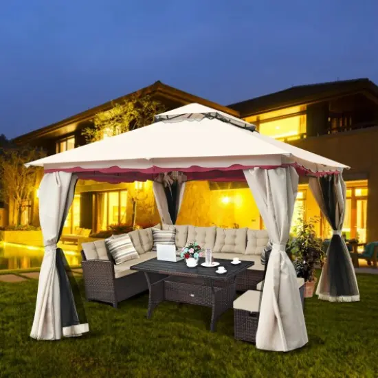 10' x 13' Heavy Duty Party Wedding Car Canopy Tent {2}