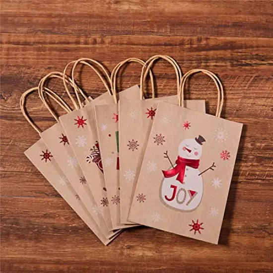 24 Pack Small Christmas Gift Bags With Handle {3}