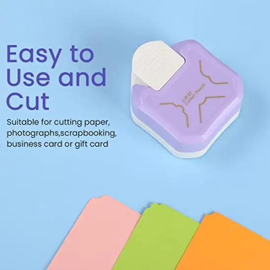 3 in 1 Beauty Shape Corner Punch, 3 Way Corner Paper Punch for Paper Crafts, Laminate, Cardstock, Business Card, DIY Projects, Photo, Card Making and Scrapbooking {3}