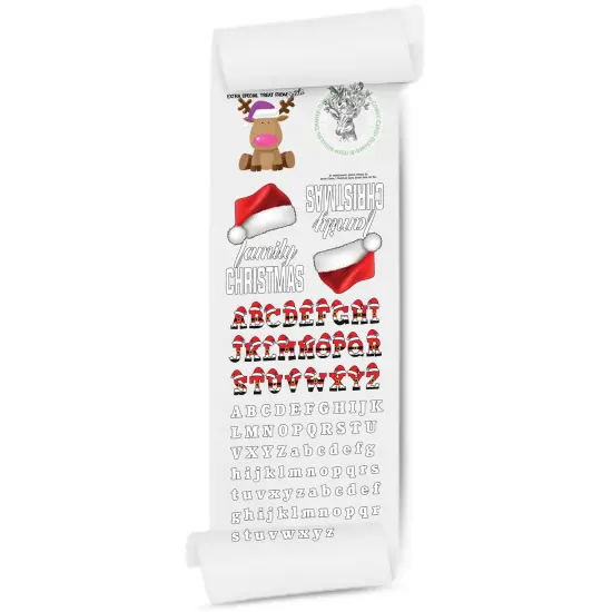 Alphabet Festive DTF Gang Sheets - High-Quality 22x60 for Personalization {2}