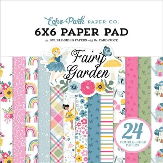 Echo Park Fairy Garden 6"X6" Double-Sided Paper Pad {1}