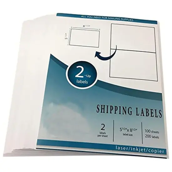 Maximize Logistics Effortless Precise Labeling, Perfect 5 1/2" x 8 1/2" Shipping Labels {2}