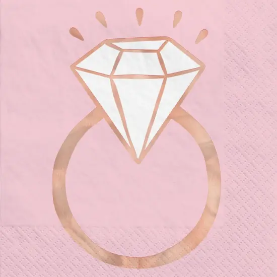 Blush Wedding Luncheon Napkins, 16ct {1}