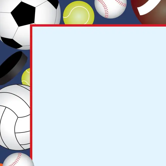 Great Papers! Team Sports Stationery Letterhead, Invitations and Announcements, Printer Friendly, 8.5"x11", 80 Pack {2}