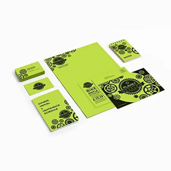 250 Sheets Paper Color Cardstock, 65lb, 8 1/2 x 11, Vulcan Green, {3}