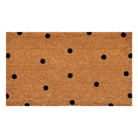 Black Polka-Dots Doormat {3}