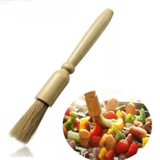 Wooden BBQ Brush for Basting, Cake Baking, and Buttering {1}