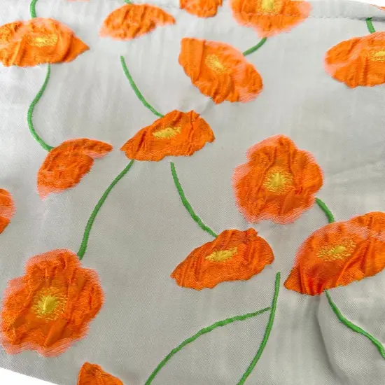 Wrapables Cosmetic Pouch, Makeup and Toiletry Travel Bag, Textured Poppies {5}