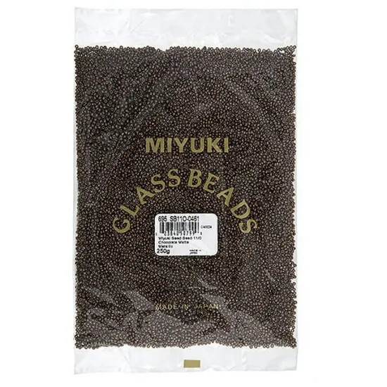 Miyuki 250g Metallic Round Rocailles Seed Beads, 11/0 Chocolate #461 {3}