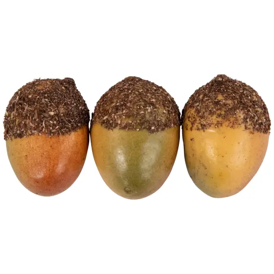 Northlight Fall Harvest Artificial Acorns and Maple Leaves Decoration Set - 11 Piece Brown {6}