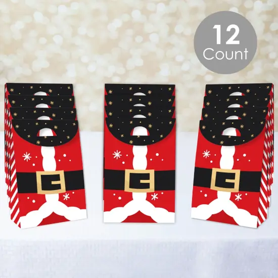 Big Dot of Happiness Secret Santa - Christmas Gift Exchange Gift Favor Bags - Party Goodie Boxes - Set of 12 {3}
