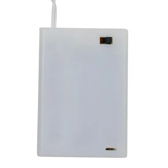 Northlight Pre-Lit Battery Operated White Pine Christmas Wreath - 24" -LED Candlelight Lights {5}