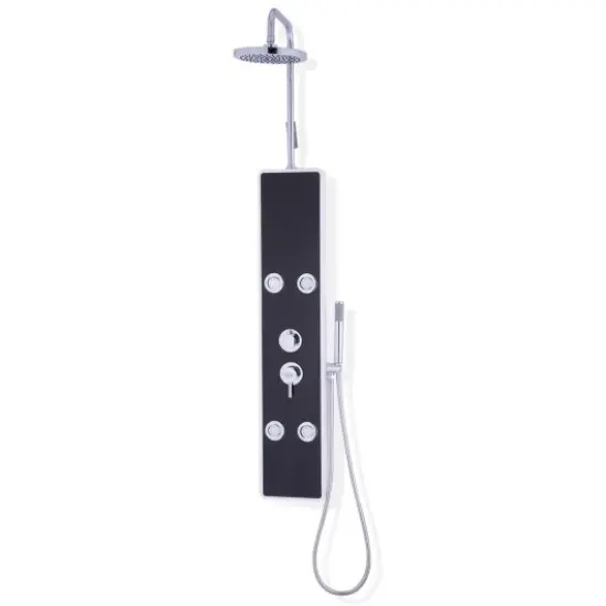 Bathroom ABS Shower Panel with Massage Jets and Hand Shower {2}
