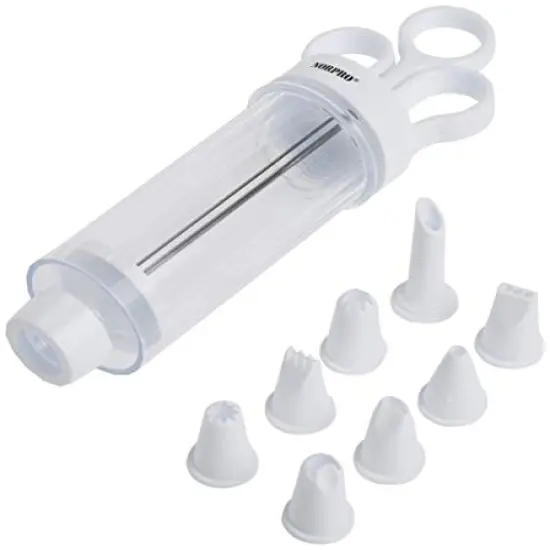 Cupcake Injector/Decorating Icing Set, 9-Piece Set, Stainless Steel, Multicolor {1}