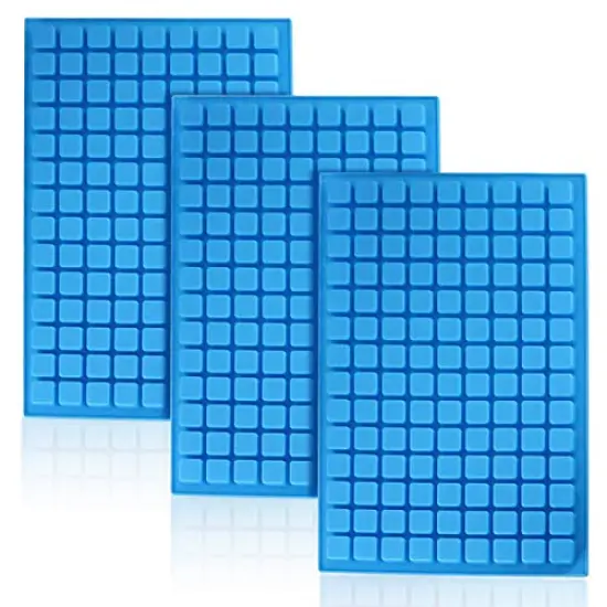 3 Pieces Silicone Molds for Candy Chocolate Gummy baking, 126 Cavity Mini Square mold for Ice Cube Pralines Caramels {2}