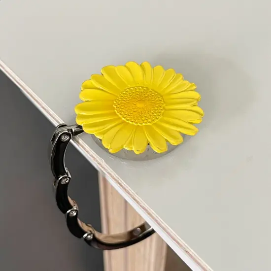 Wrapables Scenic Purse Hook Hanger, Foldable Handbag Table Hanger, Sunflower {3}
