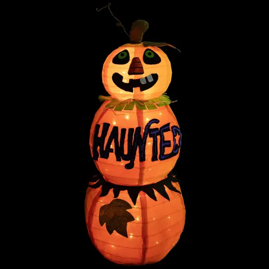 Northlight Lighted Haunted Jack-O-Lantern Halloween Decoration - 38" - Orange {7}