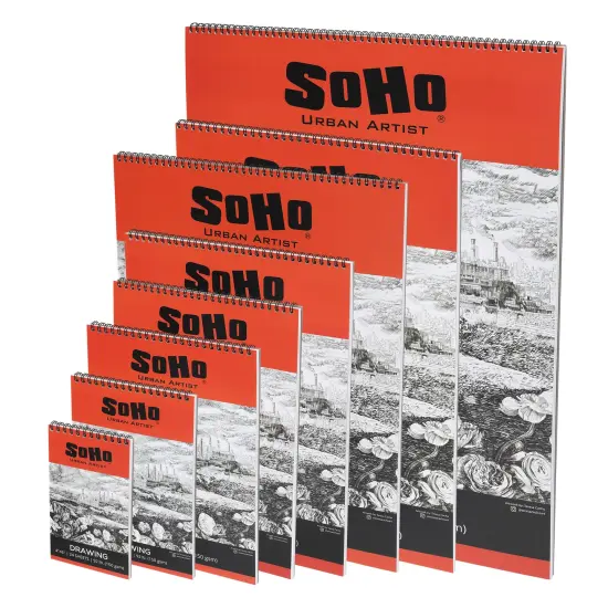 SoHo Soft Cover Drawing Pads - Assorted Sizes {2}