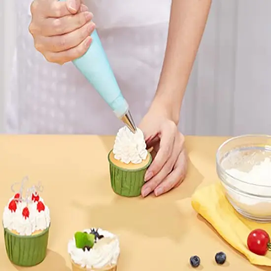 42 pcs Piping Bags and Tips Set, Cake Decorating Supplies Kits for Baking with 36 Numbered Frosting Icing Tips, 2 Reusable Pastry Bags, Easy Carry Storage Box and Other Baking Tools {2}