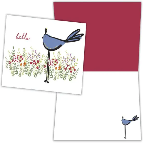 Blue Bird and Flowers {1}