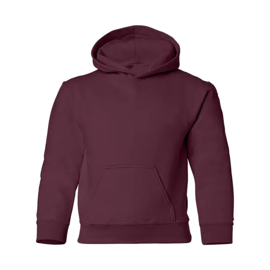 Gildan&reg; Heavy Blend Youth Hooded Long Sleeve Sweatshirt Maroon {2}