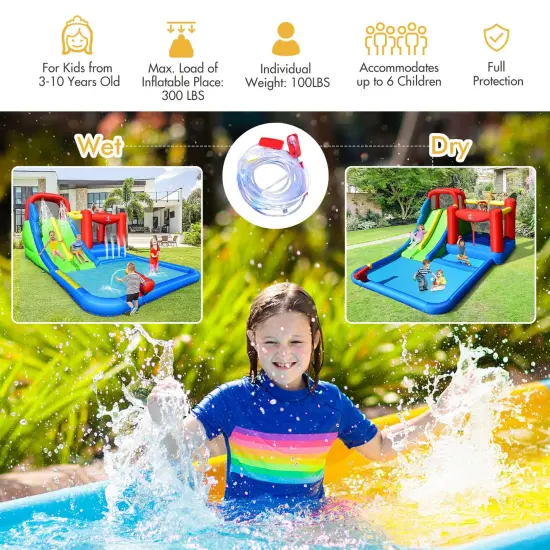 Inflatable Water Slide Kids with Ocean Balls {3}