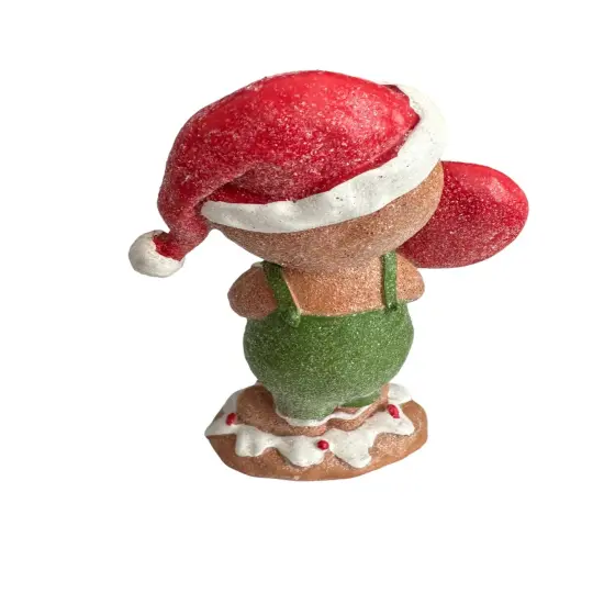 5.5" Gingerbread Man Holding Lollipop &ndash; Adorable Christmas Ornament {2}