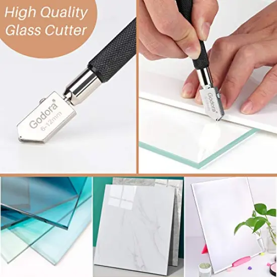 Glass Cutter for Bottles & Glass Cutter Bundle - DIY Machine for Cutting Wine, Beer or Soda Round Bottles & Mason Jars, Perfect Score Bottle Cutter {6}