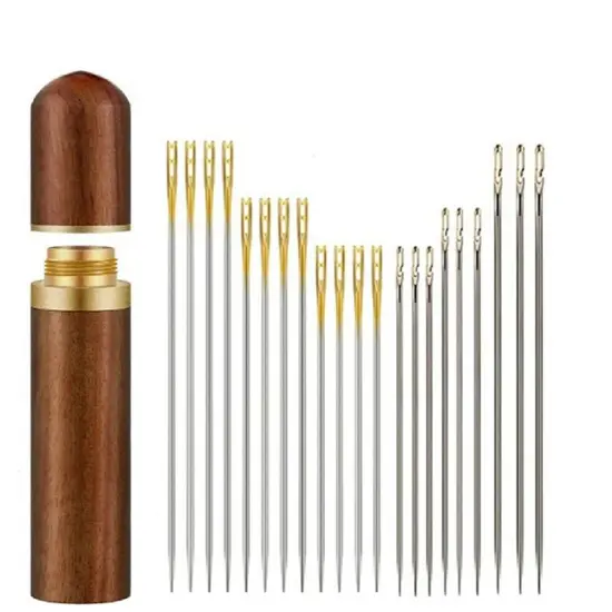 Kitcheniva Stainless Steel Needles DIY Sewing 24 Pcs {1}