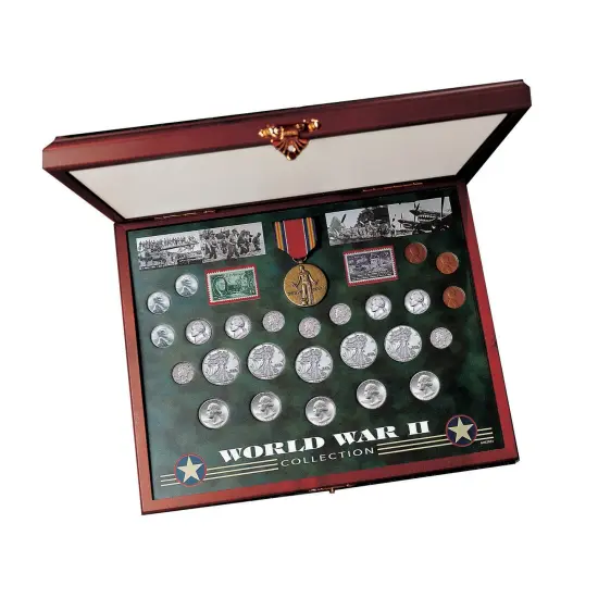 Comprehensive World War II Coin & Stamp Set {1}