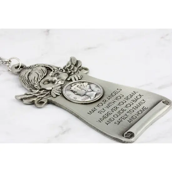Mercury Dime Coin Angel Pewter Door Blessing {3}